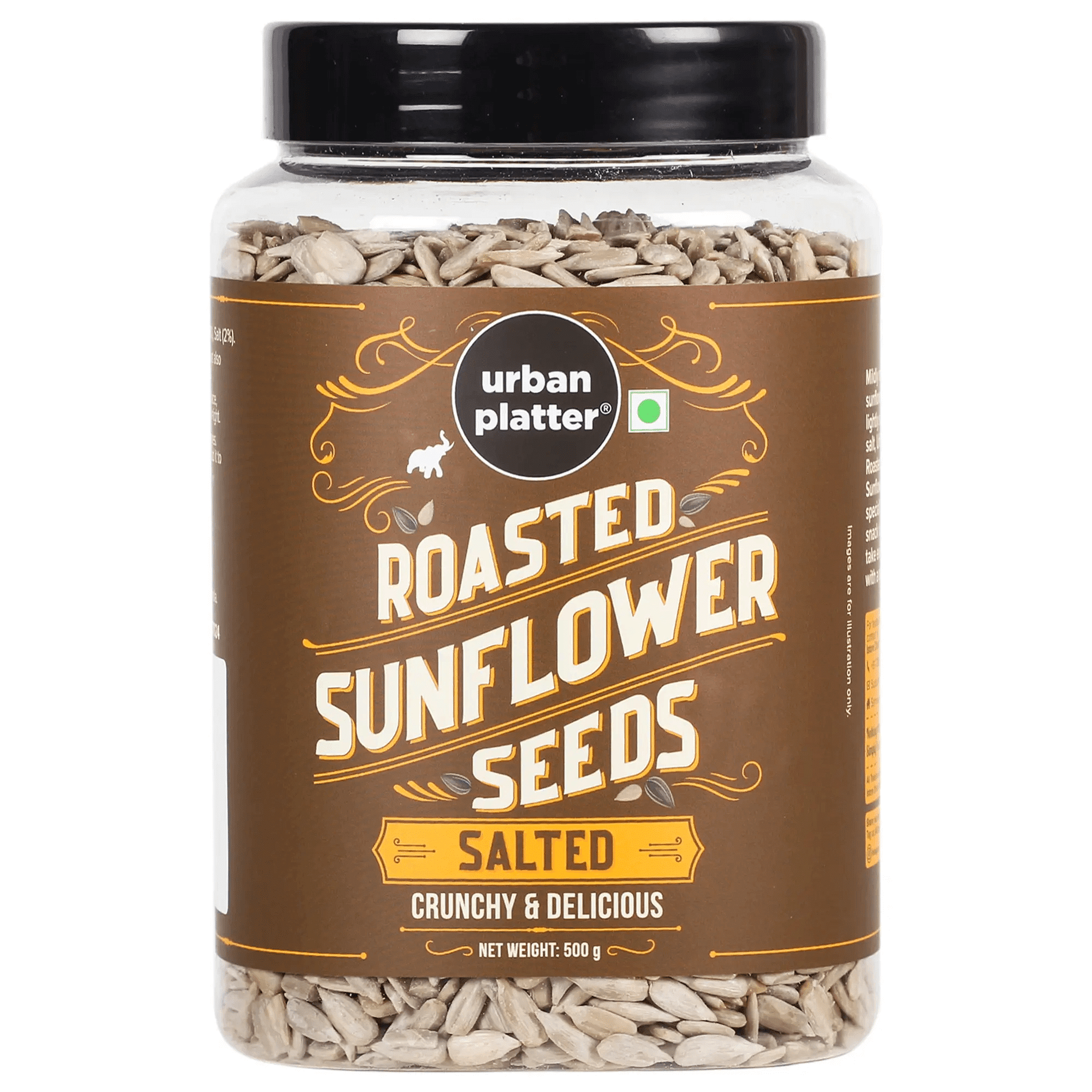 

Urban Platter Roasted & Salted Sunflower Seeds, 500g (Use in Salads, Trail Mixes, Baked Goods, Granola Bars, Desserts | Source of Protein & Fibre |...