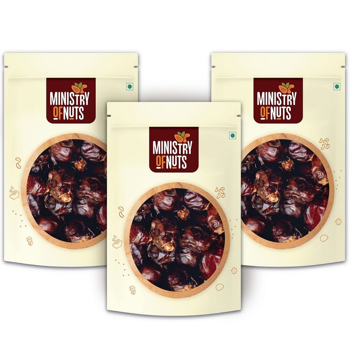 Ministry Of Nuts Special Khenaizi Dates Premium Khajoor All Natural, Good Source Of Protein & Dietary Fibres, No Sugar, Zero Cholesterol & Trans Fat - (Dates 600g)-image-27