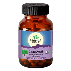 ORGANIC INDIA Cinnamon - 60 Veg Capsules