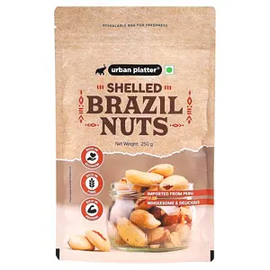 Urban Platter Exotic Brazil Nuts, 250g [Premium | Grade A | Rich in Selenium | Product of Peru]
