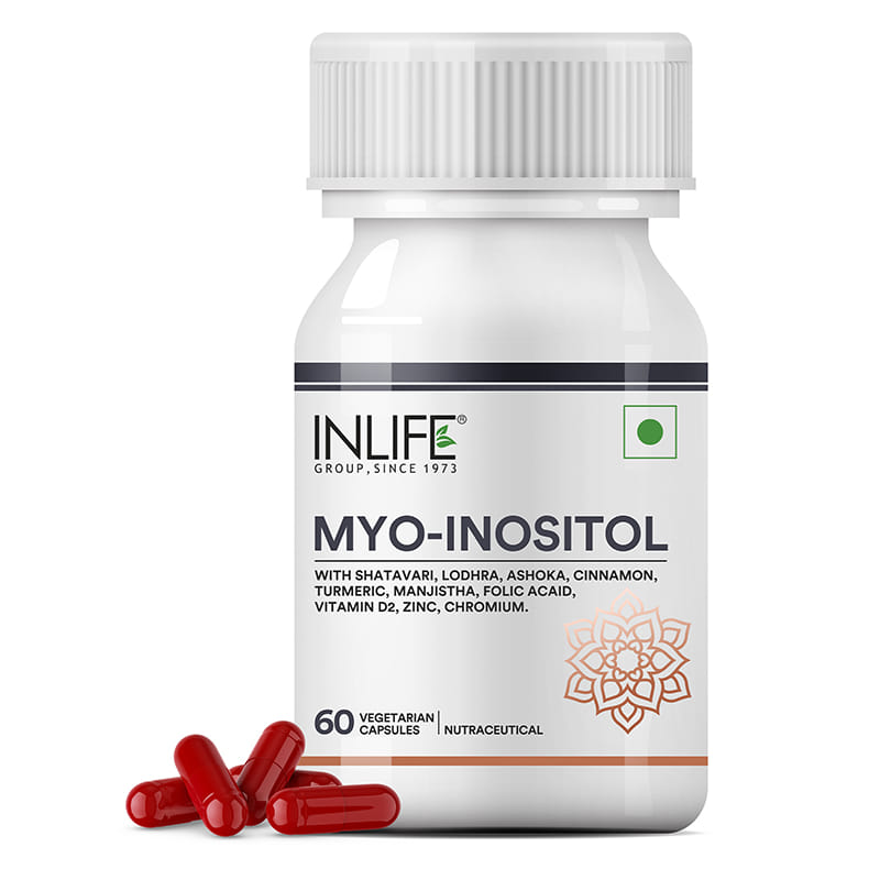 INLIFE Myo Inositol Supplement | Shatavari, Zinc, Folic Acid Chromium, Vitamin D | Balance For Women - 60 Vegetarian Capsules-picture-15