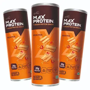 RiteBite Max Protein Peri Peri Protein Chips, Pack of 3 - 120 g