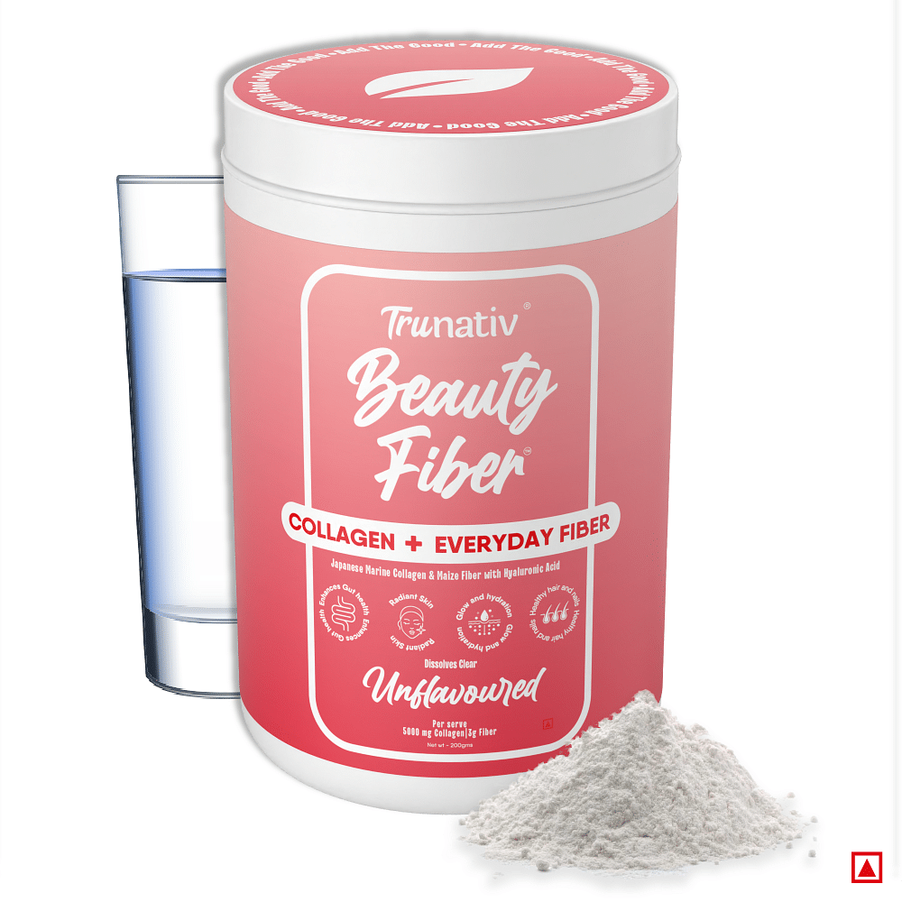 

TruNativ Beauty Fiber | Japanese Marine Collagen | Improves Hair, Skin, Nails |Nourishes Gut Health |Beats Dullness, Skin Ageing, Breakouts| 100% N...