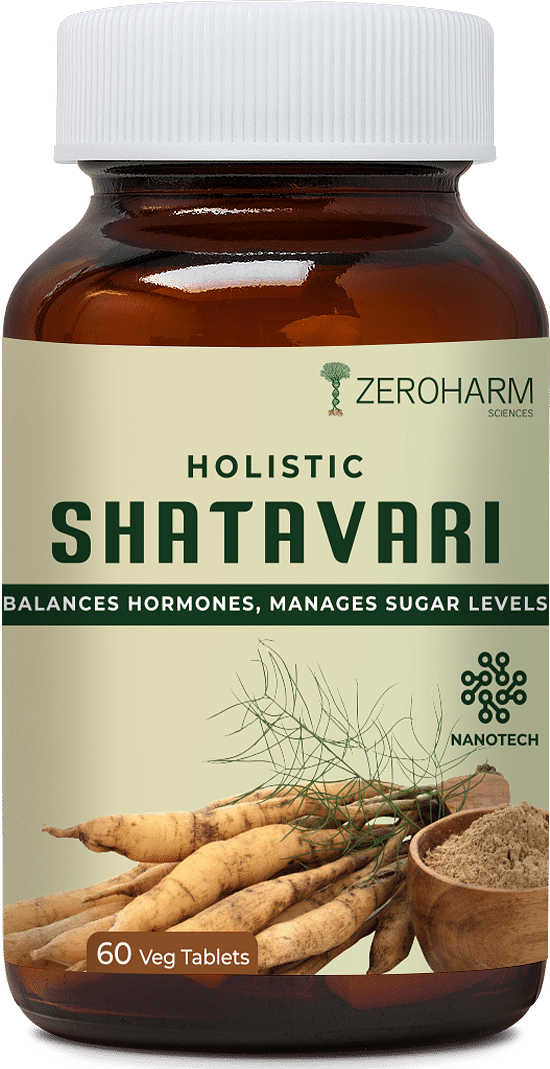 

ZEROHARM Holistic Shatavari tablets | Herbal health supplement for women | Balanced hormones | Antioxidant effects | Boosts overall health | Reduce...