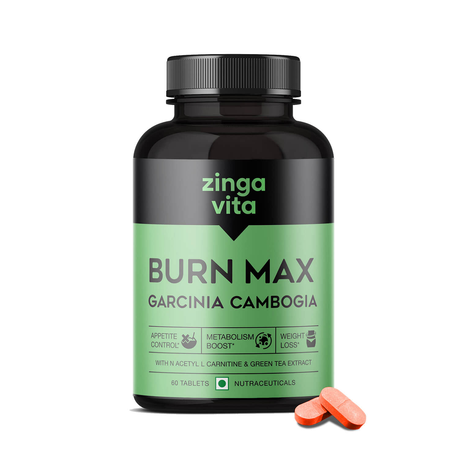 Zingavita Burn Max Tablets for Men Women Weight Management