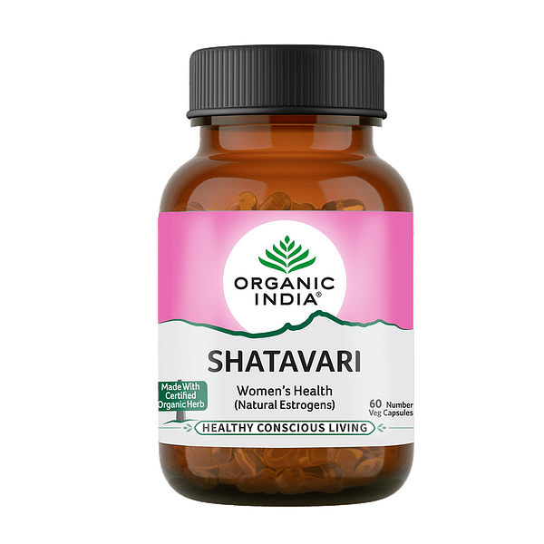 

Organic India Shatavari - 60 Capsules Bottle