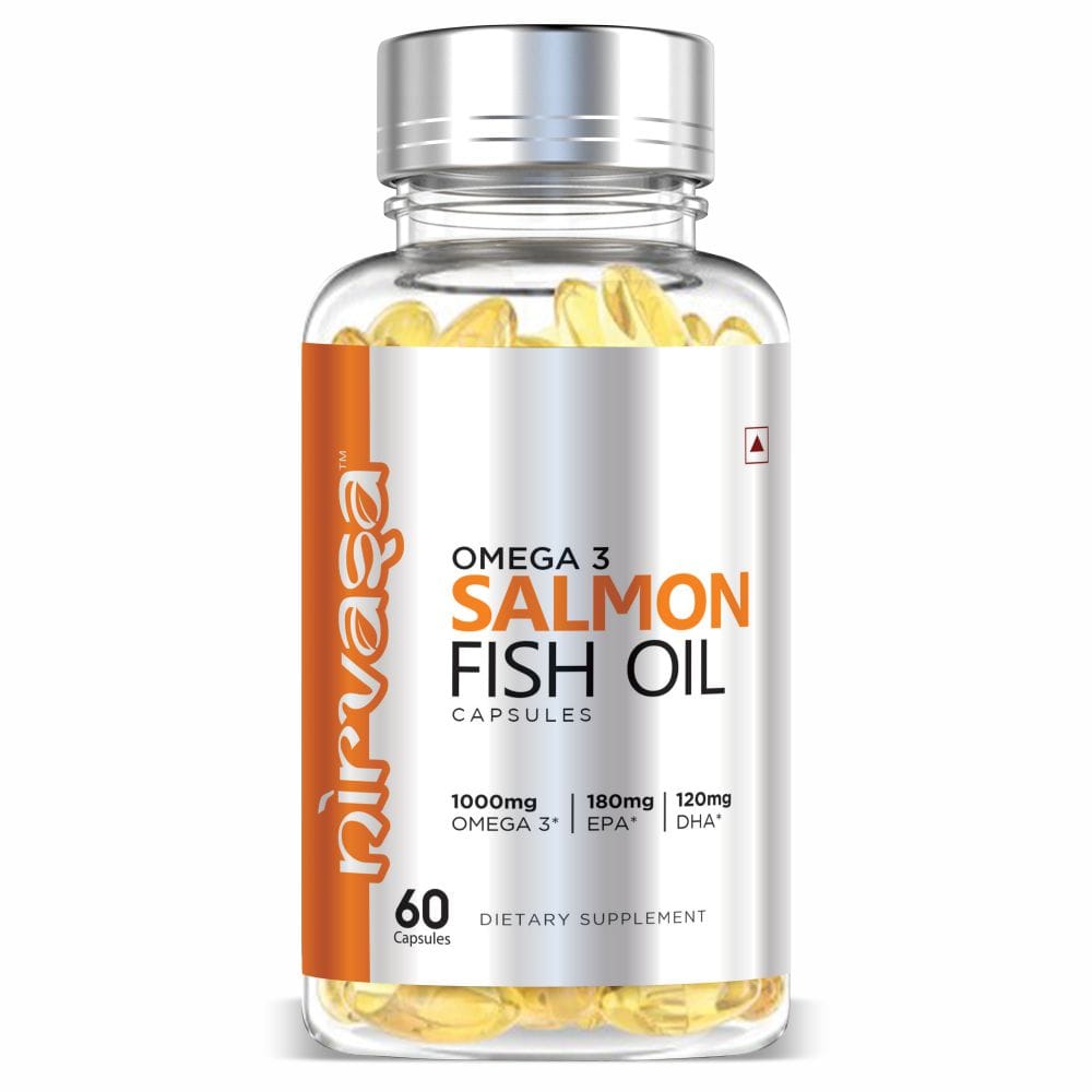 Nirvasa Omega 3 Salmon Fish Oil 60 Capsules