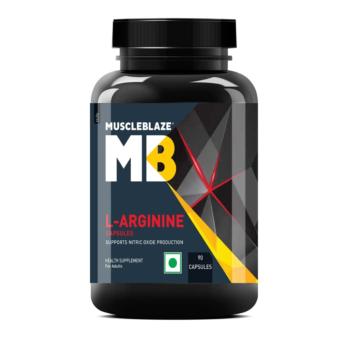 MuscleBlaze L-Arginine | Supports Nitric Oxide Production (90 Capsules)