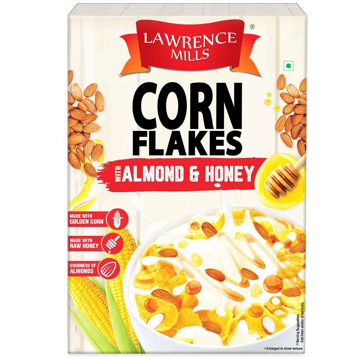 

Bagrry’s Lawrence Mill Corn Flakes Almond Honey 300 Gram Box