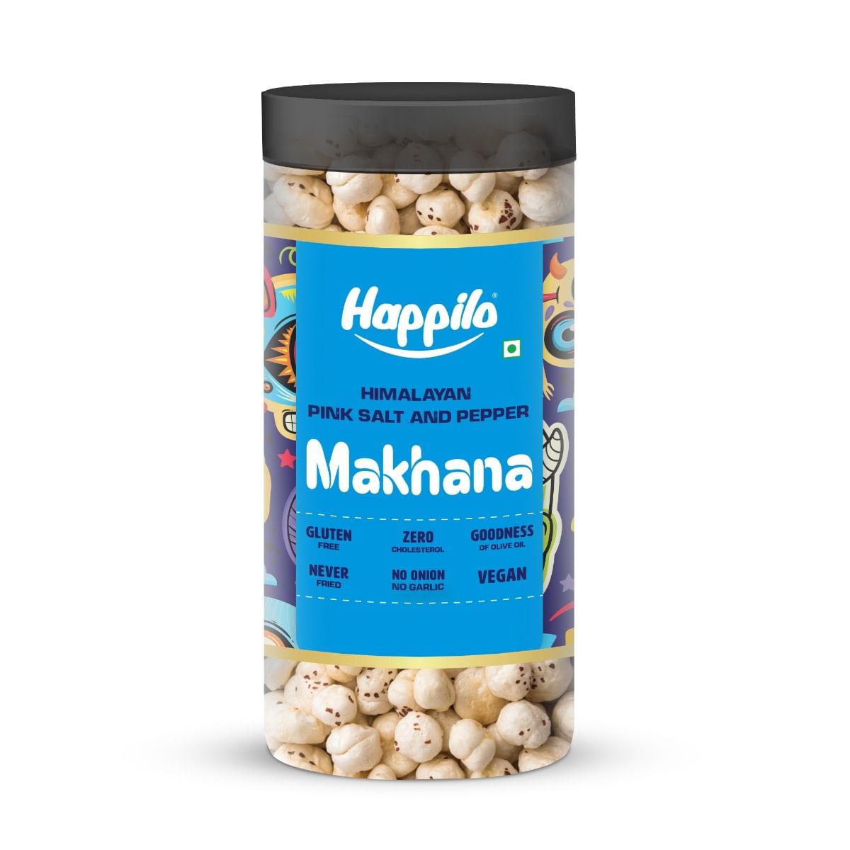

Happilo Makhana Pink Salt & Pepper In Olive Oil Jar 80g