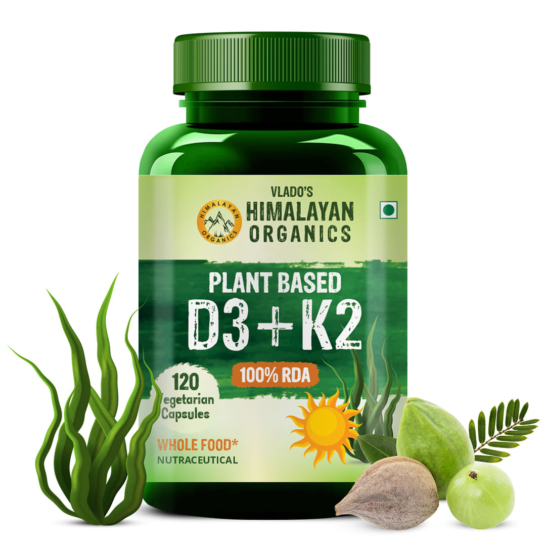 

Vlado's Himalayan Organics Plant Based D3 + K2 - 120 Veg Capsules
