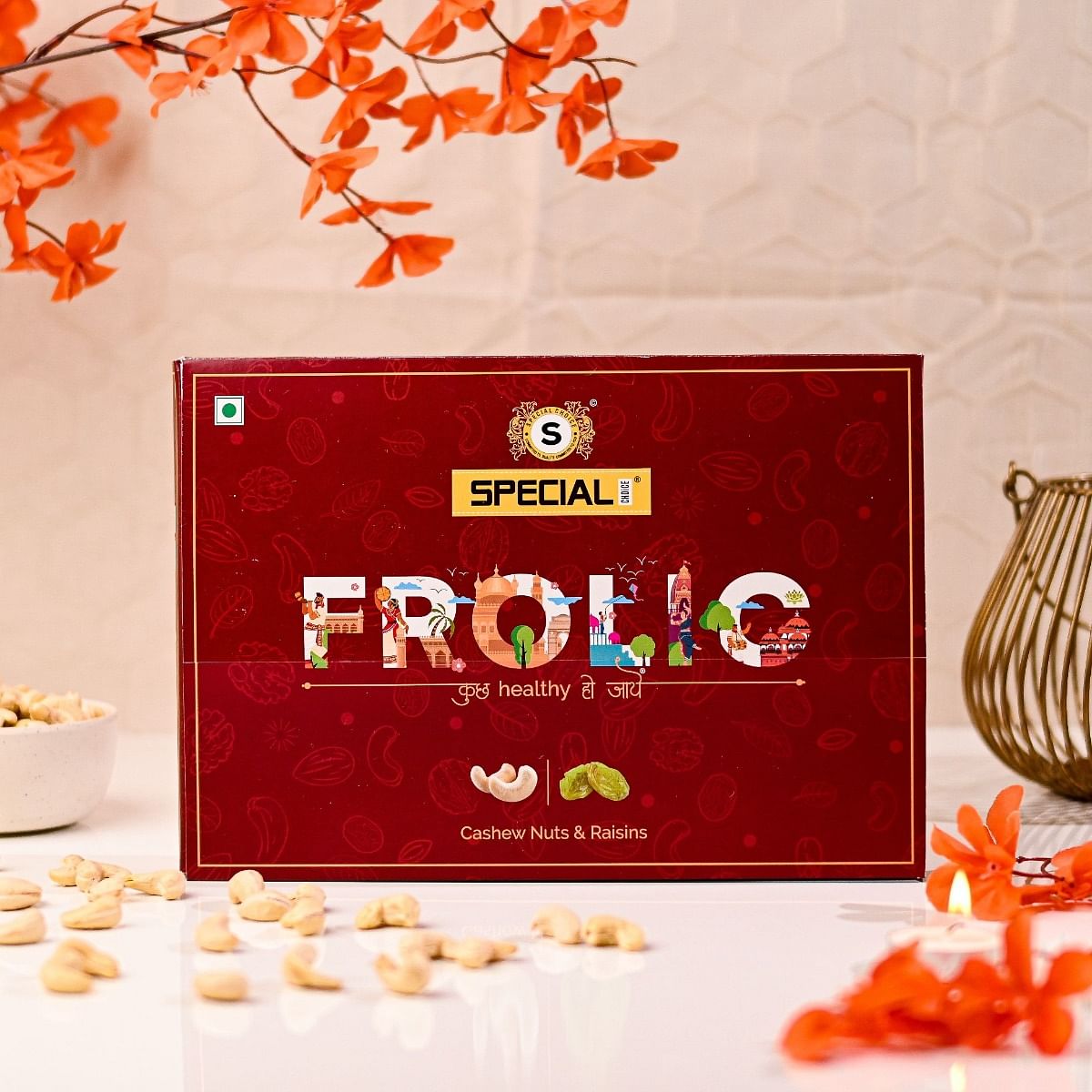 

Special Choice Frolic Dry Fruits Gift Pack (Cashew Nuts Salted 100g & Indian Raisins 100g)