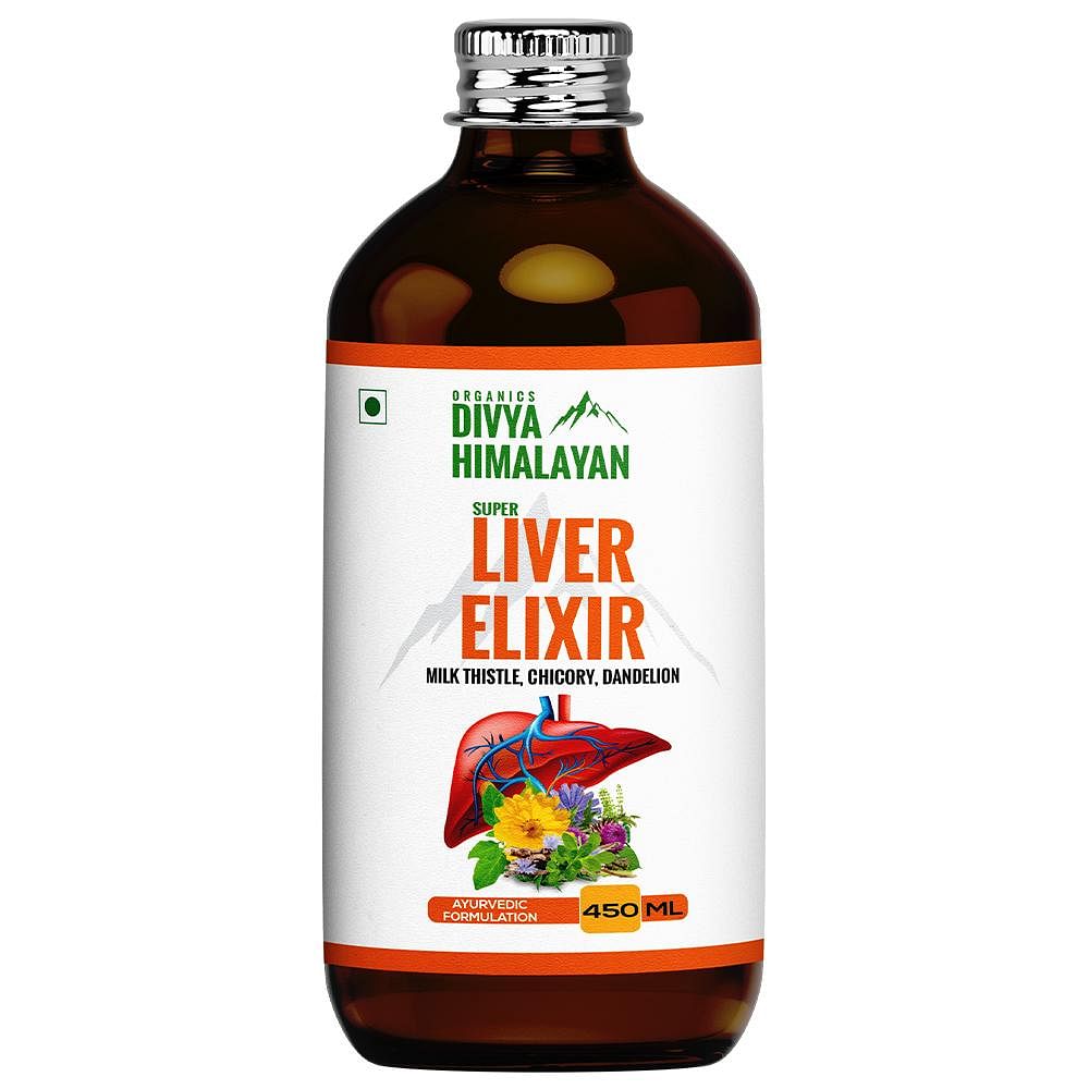 

Divya Himalayan Super Liver Elixir Enriched With Milk Thistle, Chicory ,Dandelion for Strong & Healthy Liver (450 ml)