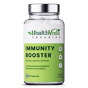 Health Veda Organics Natural Immunity Booster Capsules for Improving Strength, Energy & Stamina, 60 Veg Capsules