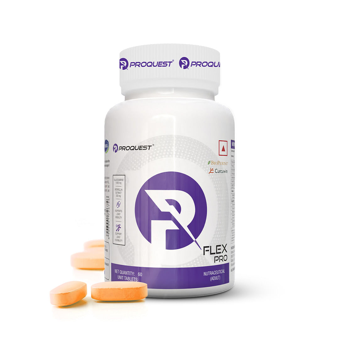 

Proquest Nutrition Joint Support Supplement Tablets 60 (Flex Pro) | Advanced Joint Support with Glucosamine HCL 1000mg, Chondroitin, MSM, Boswellia...