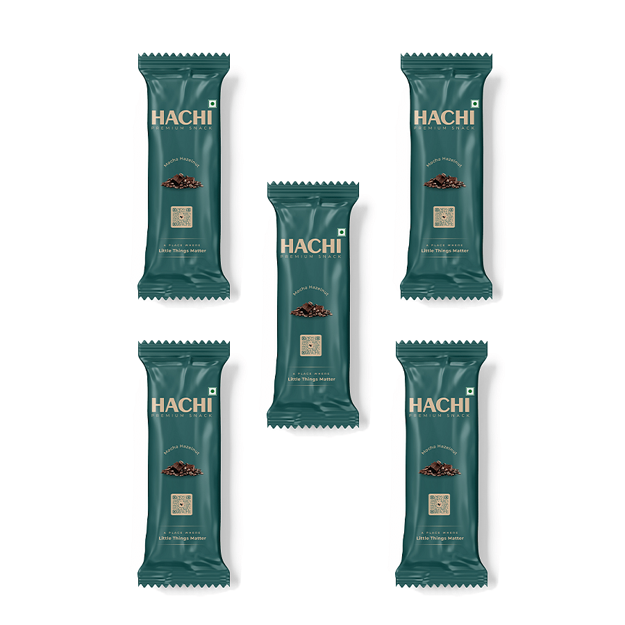 

Hachi With Love Premium Mocha Hazelnut Granola Pouch Pack Of 5 (35g Each)