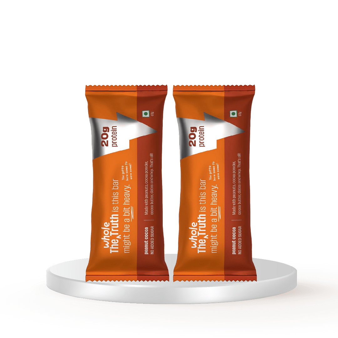 

The Whole Truth - High Protein Peanut Cocoa 20g Protein Bar - Pack of 5 x 67g each - No Added Sugar - No Preservatives - No Artificial Flavours - A...