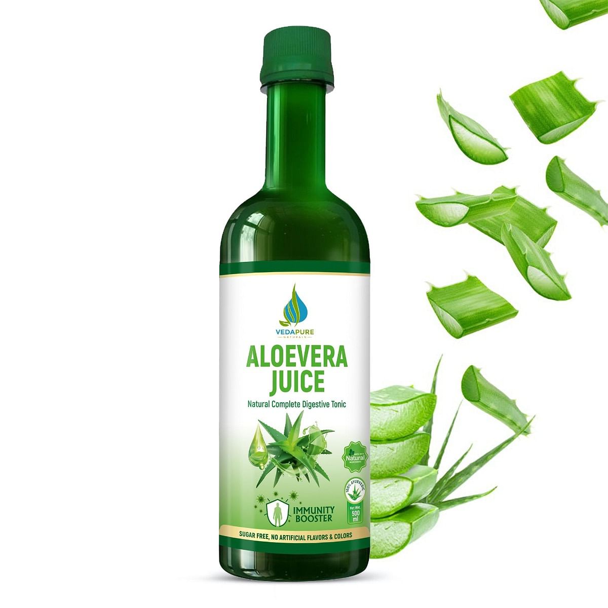 

VEDAPURE Aloe Vera Juice Pure & Natural | For All Skin & Hair | Multi-Purpose | Boosts Immunity and Digestion | Immunity Boosters For Adults Aloe V...