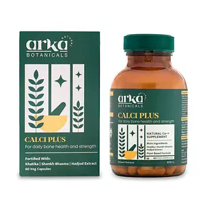 Arka Botanicals Calci Plus Capsule For daily bone health and strength 60 servings 675mg