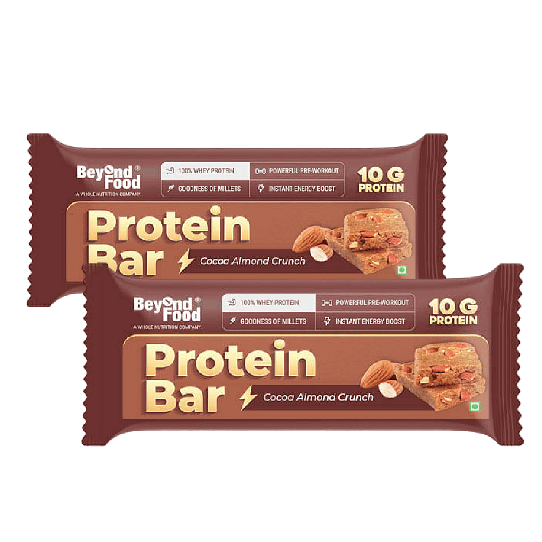 

Beyond Food Protein Bars - Cocoa Almond | 6 Bars x 40g | Pack of 2