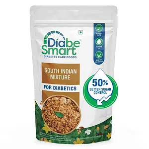 DiabeSmart Diabetic Snacks Mixture (90g) | Tested for 50% Better Blood Sugar Level | Sugar Free Healthy Snacks | South Indian Style Diet Namkeen | Healthy and Tasty Diabetes Food Products