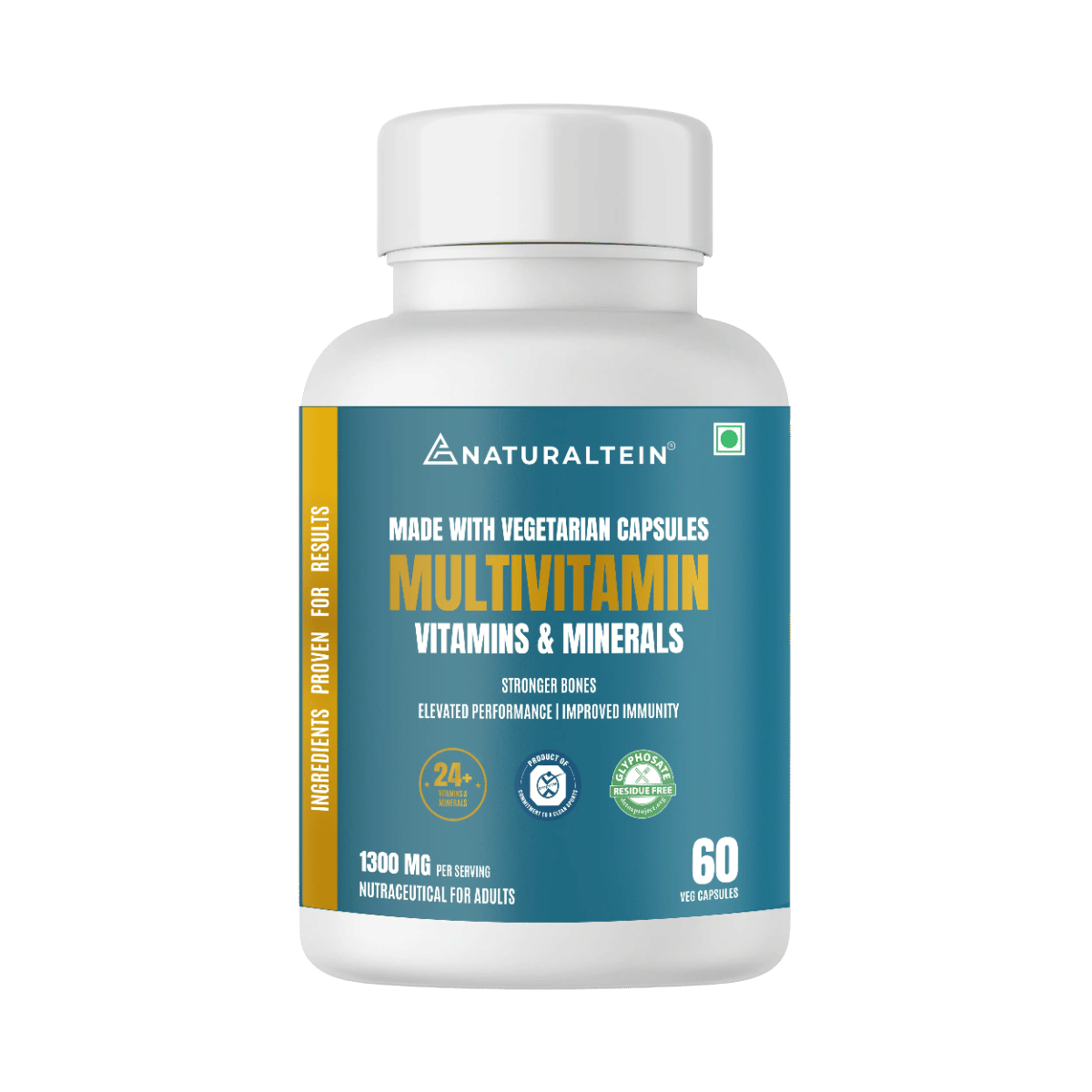 

NATURALTEIN – Buy Multivitamins – With Probiotics (60 Veg Capsules)