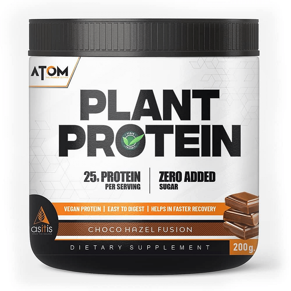 

ATOM Plant Protein | 25g Protein | Amino Profile similar to Whey | Vegan (200gms)