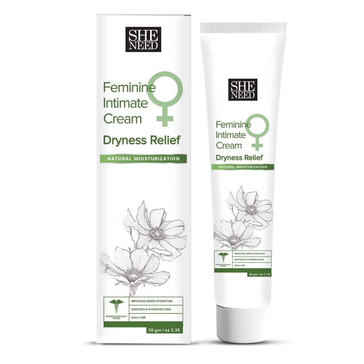 

Sheneed Intimate Cream for Dryness relief with natural moisturization -30gm