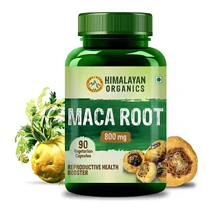 Himalayan Organics Maca Root Extract 800Mg | Help In Reproductive Growth | Improves Energy And Stamina | Good For Men And Women - 90 Vegetarian Capsules
