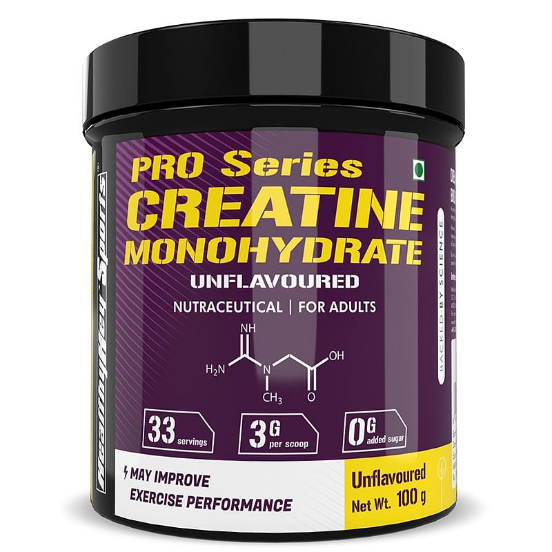 HealthyHey Sports Creatine Monohydrate 100g - 33 Servings (Unflavoured ...