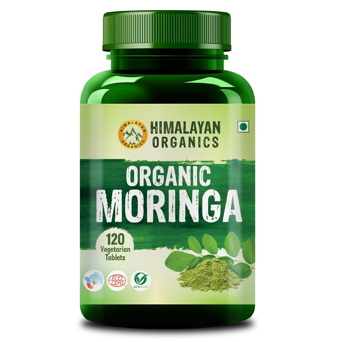 

Himalayan Organics Organic Moringa/Drumstick Leaf Powder Tablets | Nutrient-rich Daily Natural Superfood (120 Tablets)