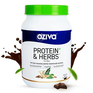 OZiva Protein & Herbs for Men, Chocolate