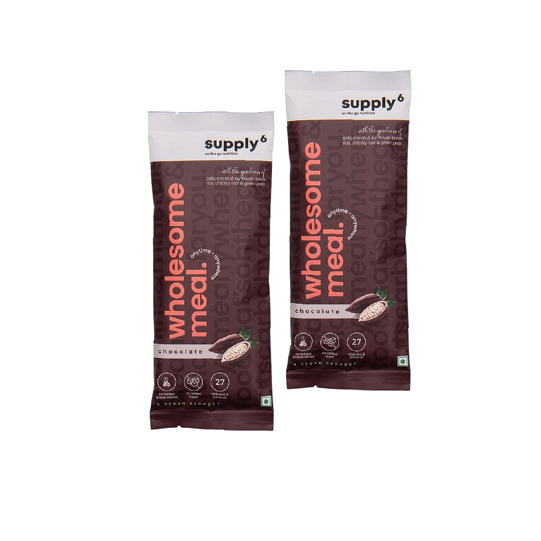

Supply6 Wholesome Meal for Weight Management | Sugar-free Drinkable Meal (10 Meals of Chocolate Flavour) | High Protein, High Fibre & Essential Nut...