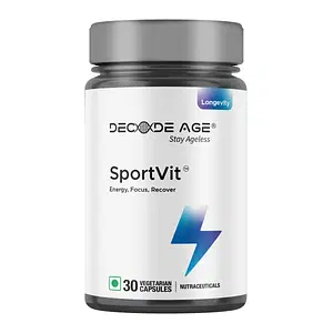 Decode Age Sportvit, Pre-Workout (Pump, Energy, Focus, Recover), L-Taurin, Inositol - 30 Serving