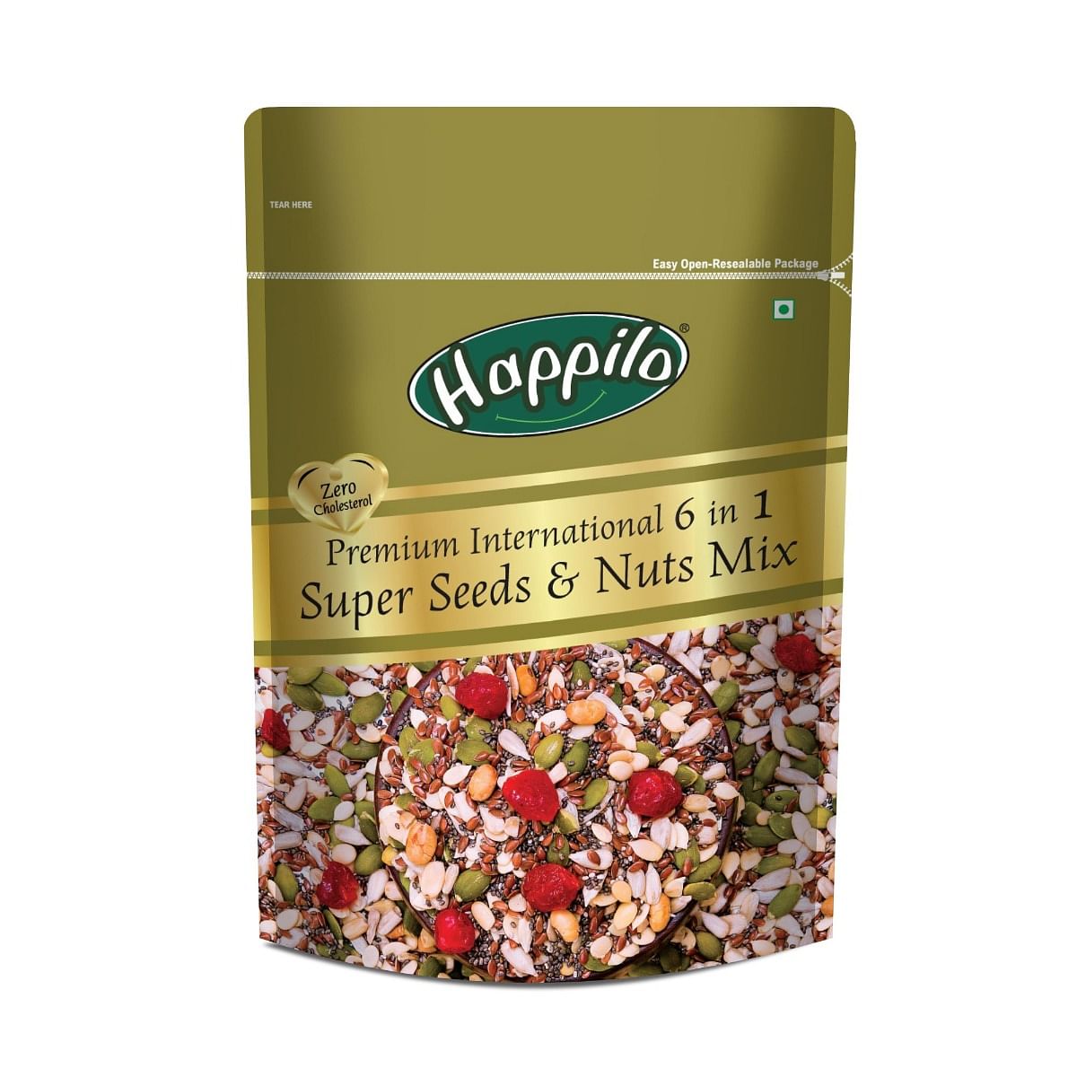 

Happilo Premium 6 in 1 Super Seeds & Nuts Mix 250g