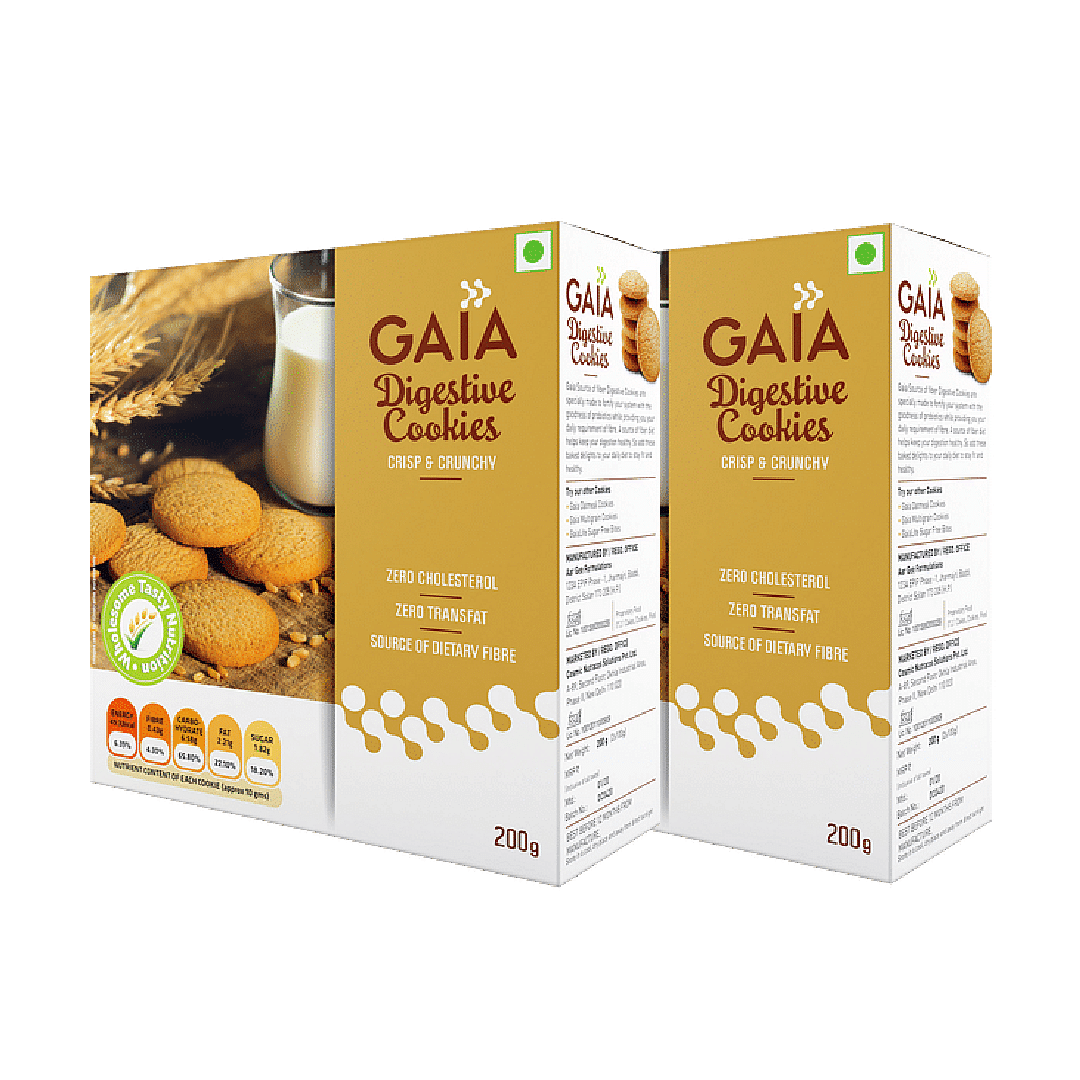 

Gaia Digestive Cookies 200g | Pack of 2