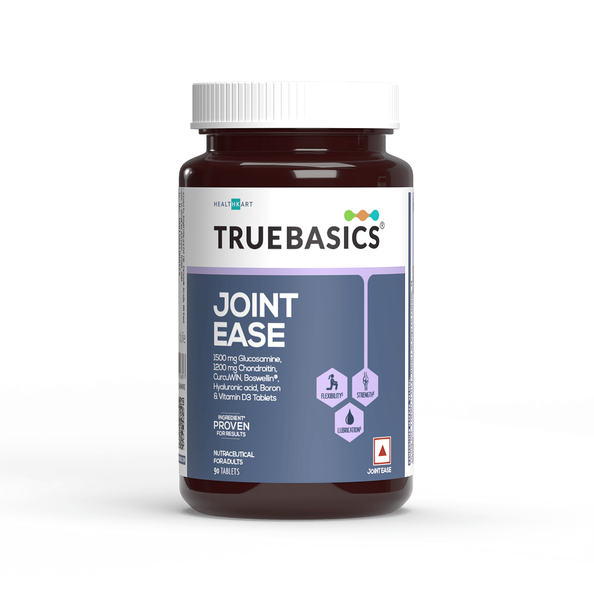 TrueBasics Joint Ease (90 Tablets) | With 1500mg Glucosamine, 1200mg Chondroitin, Boswellia, Vitamin D3, and Hyaluronic Acid, Joint Support Supplement | For Joint Pain, Bone, and Muscle Strength-picture-8