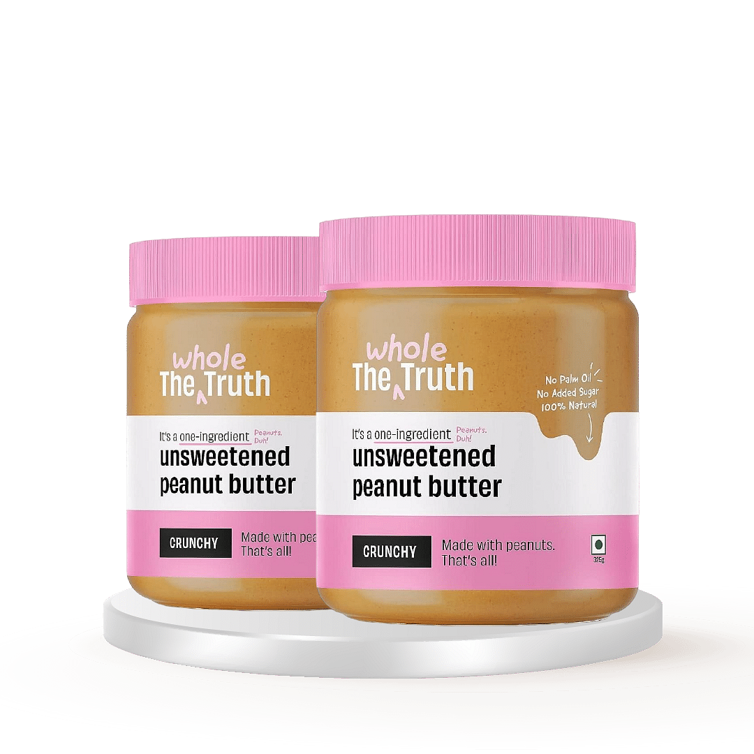 

The Whole Truth - No Added Sugar Peanut Butter - Crunchy - 325g - Unsweetened - Vegan - Gluten Free | Pack of 2