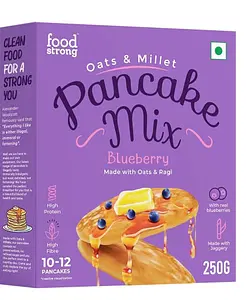 Foodstrong Oats and Millets Blueberry Pancake Mix |250g