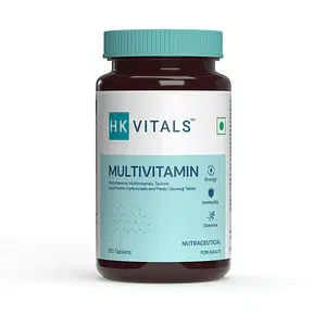 HealthKart HK Vitals Multivitamin + Zinc + Vitamin C + D3 + Multiminerals | 60 Tablets | Energy | Stamina | Immunity | Men & Women