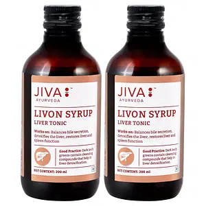 Jiva Ayurveda Livon Syrup For Liver Helps To Promote Digestion - 200 ml (Pack of 2)