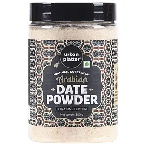 Urban Platter Arabian Dried Date Powder, 300g (Super-Fine Kharek Powder | Perfect Sweetener | Free-flowing | Date Sugar)