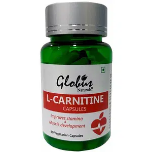 Globus Naturals L-Carnitine capsules for Weight Loss, Stamina and Muscle Development 60 cap