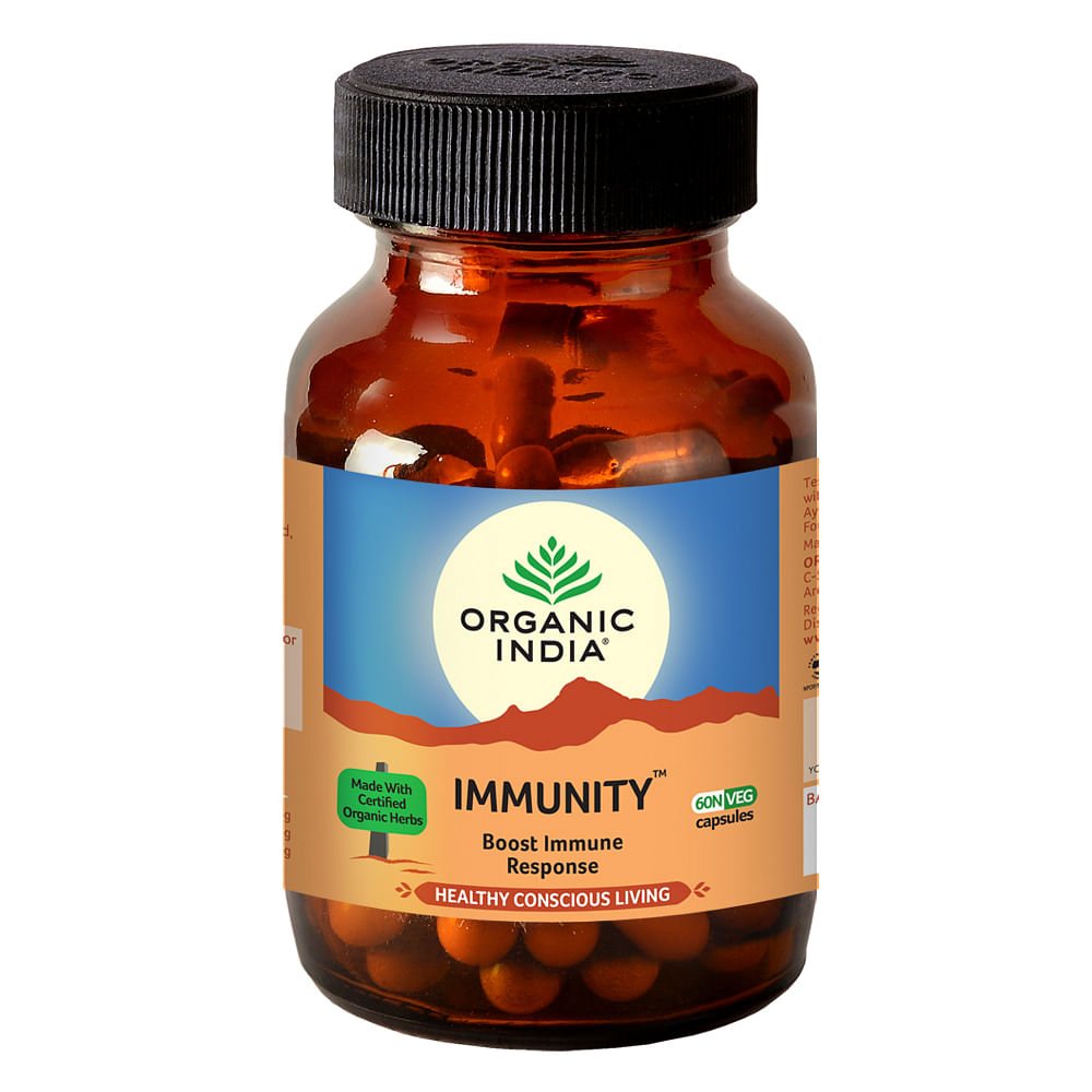 

Organic India Immunity - 60 Capsules Bottle