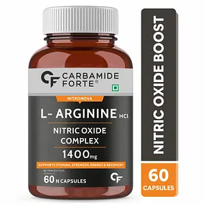 Carbamide Forte Nitric Oxide Supplement 1200mg | 60 Veg Capsules | Stamina | Strength | Energy Recovery
