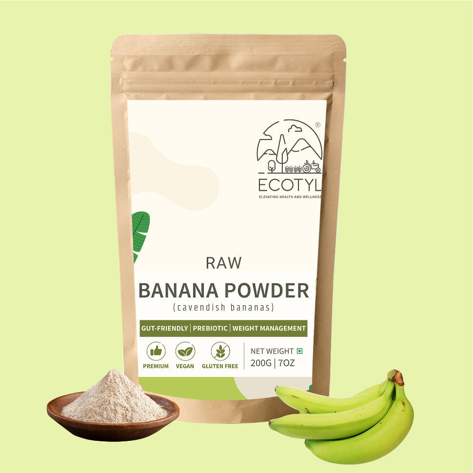 

Ecotyl Raw Banana Powder | Prebiotic Superfood | Supports Gut Health | 200g