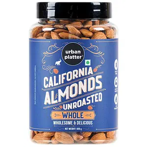 Urban Platter Raw California Almonds, 500g (Rich in Fibre | Rich in Protein)