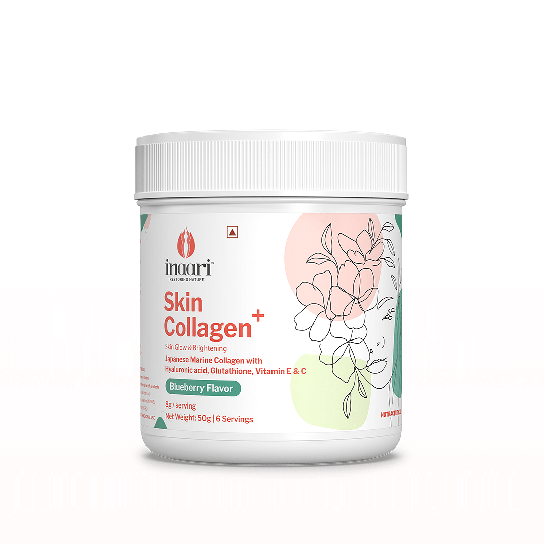 

Inaari Collagen Plus Powder, 50gm Blueberry Flavor | Collagen Supplements For Women | Japanese Marine Collagen Type 1 & 3| Glutathione, Vitamin C &...