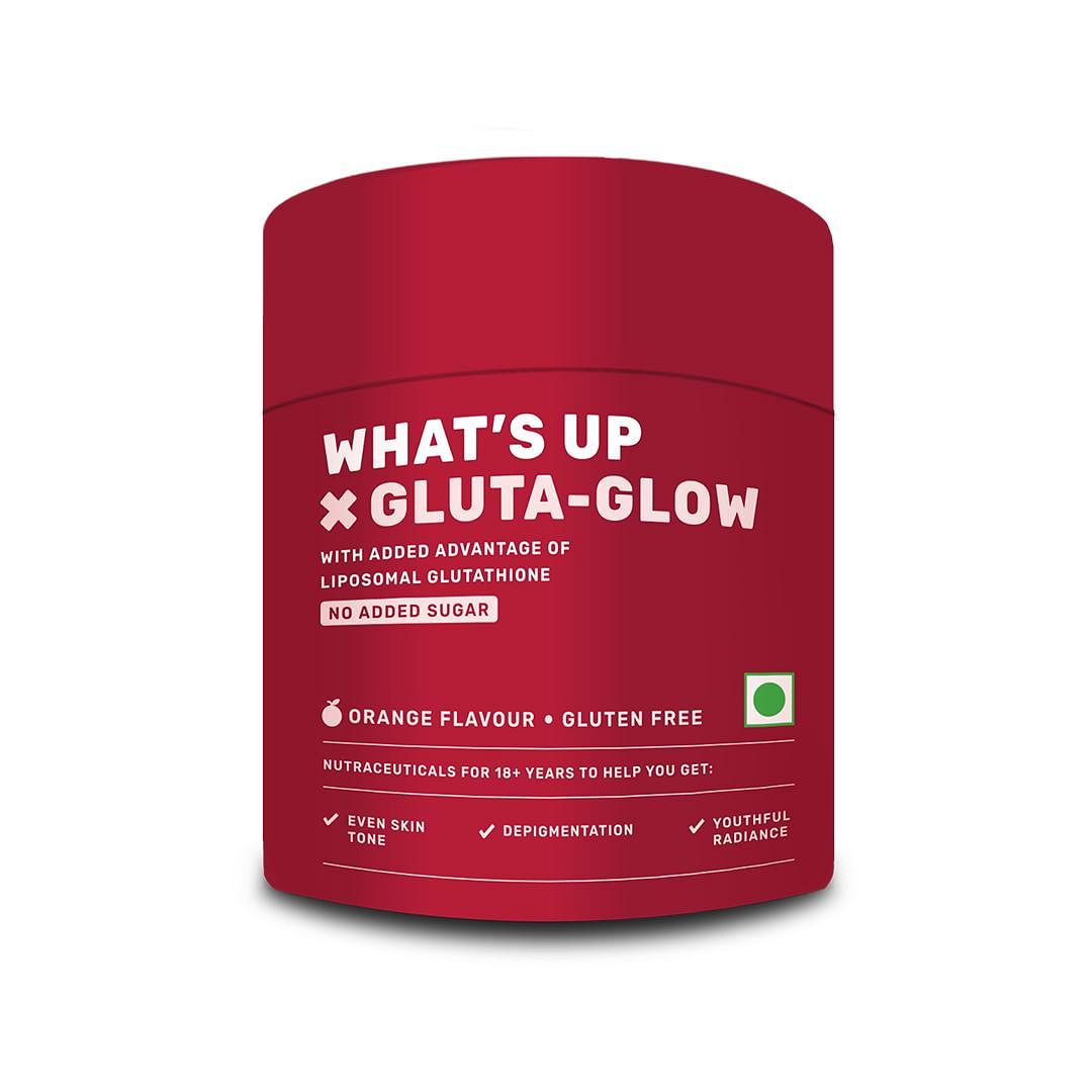 

What's Up Wellness Gluta-Glow Gummies | Radiant Skin Tone | Depigmentation | Detoxification | Men & Women | India’s First Liposomal Glutathione Gum...