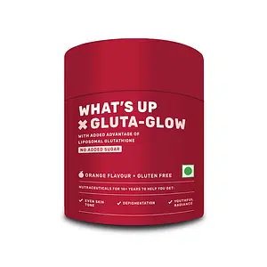What's Up Wellness Gluta-Glow Gummies | Radiant Skin Tone | Depigmentation | Detoxification | Men & Women | India’s First Liposomal Glutathione Gummy | No Added Sugar | 15 Days 